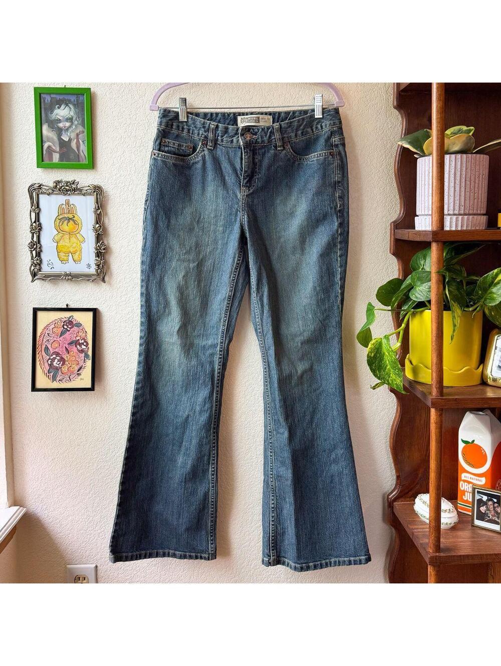 Women's Route 66 Y2K Western Indie Boho Flare Jeans